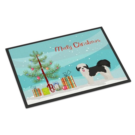 Carolines Treasures 18 x 27 in. Zuchon No.2 Christmas Tree Indoor or Outdoor Mat CK3885MAT